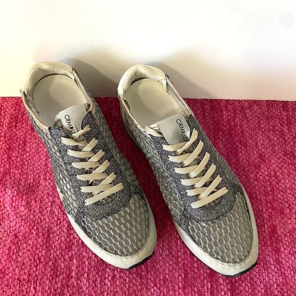 Crime London Speed Mesh Leather Sneakers Size EU 39/US 8.5 - Picture 10 of 10